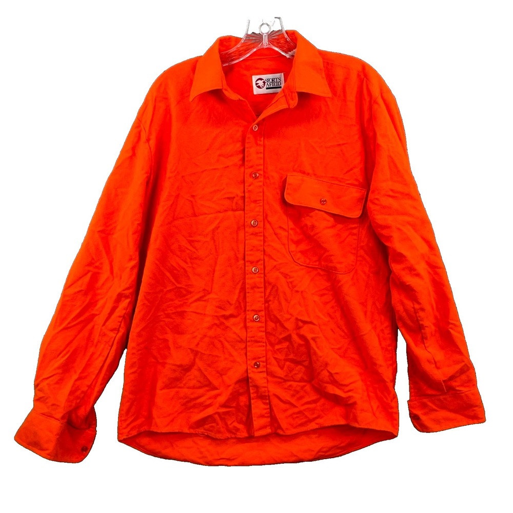 Vintage‎ Sports Afield Shirt Mens Medium Made in USA Outdoor Camping Hunting